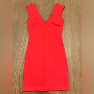 Red cocktail dress